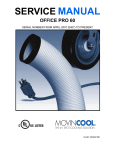 Movincool Office Pro 12 / Office Pro 18 / Office Pro 24 Service manual