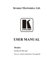 Sierra Video SV-SM-16 User manual