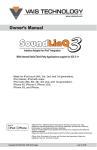 Vais Technology SL3x Owner`s manual