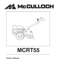 McCulloch MCRT55 Owner`s manual
