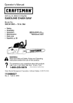 Craftsman 358.341950 Operator`s manual