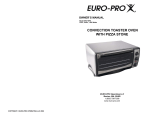 Euro-Pro Convection Toaster Oven Owner`s manual