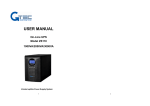 Uninterruptible Power Supplies Online UPS 1K User manual