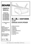 Craftsman 139.53637SRT1 Owner`s manual