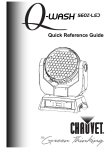 Chauvet Q-WASH 560Z-LED User manual