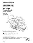 Craftsman 315.268190 Operator`s manual