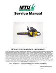 McCulloch MS1436NAV Service manual