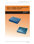 Aztech ADSL2+ Ethernet Router User guide