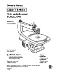 Craftsman 315.216360 Owner`s manual