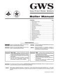 Union Steam GWS Operating instructions