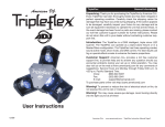 American DJ TripleFlex Instruction manual