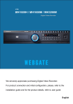 WebGate MH1600M Installation guide