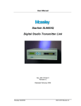 Broadcast Tools SS 2.1/Terminal III User manual