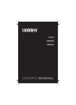 Uniden 2.4 Owner`s manual