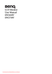 BenQ EW2430V User manual