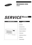 Samsung MW8592W Service manual