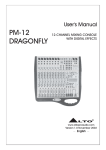 Alto PM-8 DRAGONFLY User`s manual