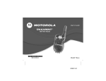 Motorola T6250 User`s guide
