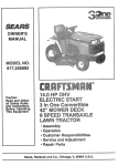 Craftsman 917.255692 Owner`s manual