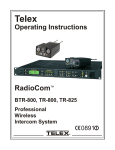 Avalon RF TX518 Operating instructions