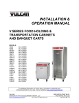 Vulcan-Hart VBS7 ML-138032 Operating instructions