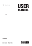 Zanussi ZGG65414XA User manual