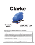 Clarke BOOST 28 Operator`s manual