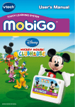 VTech MobiGo Software - Disney Planes User`s manual