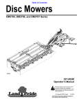 Mower Land MLTILL5 Operator`s manual