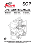 Shark SGP-3025 Operator`s manual