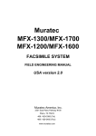 Muratec MFX-1700 Specifications