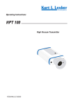 HP T100 Operating instructions