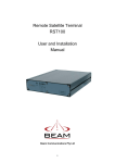 Beam RST 973 Installation manual