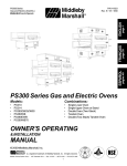 Middleby Marshall PS310 series Installation manual