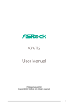 ASROCK K7VT2 User manual