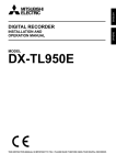Mitsubishi Electric DX-TL950E Instruction manual