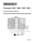 Ariens Promaster 144Z Specifications