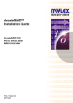 Mylex AcceleRAIDTM 352 PCI to Ultra 160 SCSI RAID Controller AcceleRAID 352 Installation guide