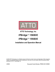 ATTO Technology 1550D/E Specifications