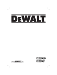 DeWalt D25960 Technical data