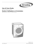 Crosley 137220000A (0906) Operating instructions
