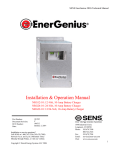 Sens NRG22-20 Operating instructions