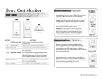 Blue Line Innovations PowerCost Monitor User guide