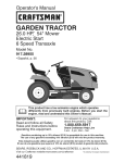 Craftsman 917.28955 Operator`s manual