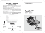 Rover Ranger 53179 Specifications