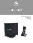 Aastra MBU 400 User manual