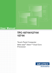 Advantech TPC-1271H User manual