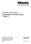 Miele T 586 C Operating instructions