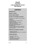Velleman VRC8DP User manual