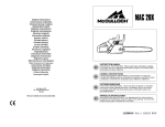 McCulloch MAC 20X Instruction manual